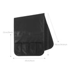 IPENNY No-Slip PU Leather Sofa Armrest Organizer, Remote Control Holder Arm Chair Beside Storage Bag for Recliner with 5 Pockets (Black) - color: Black