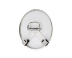 Joseph Joseph Space Set of 2 Pot and Pan Lid Holders Self Adhesive Wall Mount Storage Organizer, Suitable for Lids up to 11 in, 3M VHB Tape and Screws Included, Stainless Steel