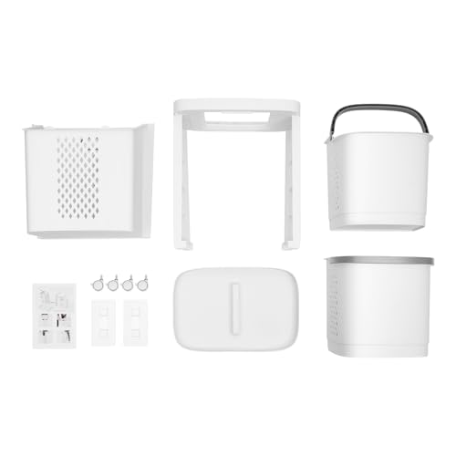 Removable Laundry Basket Organizer,3 Section Laundry Sorter with 4 Wheels,17.3×12.2×29.3in 2-Tier Divided Laundry Hamper with Wheels & Wall-Mountable Baskets,for Bedroom Laundry Room Bathroom