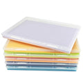 6 Pack 8x10 Photo Storage Boxes, Clear Plastic Organizer Bins for Scrapbook Paper, Crafts, Cards, and Photos