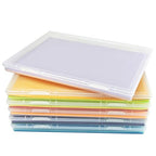 6 Pack 8x10 Photo Storage Boxes, Clear Plastic Organizer Bins for Scrapbook Paper, Crafts, Cards, and Photos
