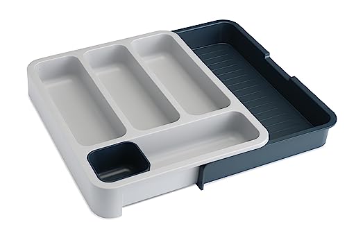 Joseph Joseph 85042 DrawerStore Expandable Cutlery Tray, Gray