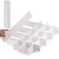 Ohlove 40Pcs Drawer Organizer Dividers 17"x2.8" Adjustable Storage Organizer Separator for Socks, Underwear, Makeup, Kitchen, Dresser
