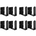 Pot Lid Holder Stainless Steel Wall Mounted 3M Self Adhesive, Also for Bathroom Scale Holder & Cutting Board, Pan Cover Racks Freely Adjustable Length (Set of 4, Black) - color: Black