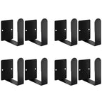 Pot Lid Holder Stainless Steel Wall Mounted 3M Self Adhesive, Also for Bathroom Scale Holder & Cutting Board, Pan Cover Racks Freely Adjustable Length (Set of 4, Black) - color: Black
