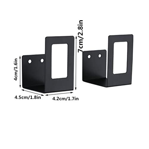 4 Pairs of Wall Mount Pot Lid Organizer, Adjustable Lid Holder ,Cabinet Door Pan Lid Organizer Pot Hangers for Kitchen Wall Mount (Black) - color: Black