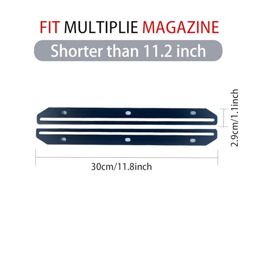 24Pcs Magazine Holder For Binder, 3 Hole Punched，Magazine Organizer, 3 Ring Binder Insert Strips, Organizer, Storage, Black