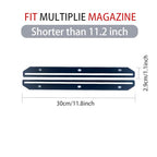 24Pcs Magazine Holder For Binder, 3 Hole Punched，Magazine Organizer, 3 Ring Binder Insert Strips, Organizer, Storage, Black