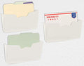 Simple Houseware Single Pocket Wall Mount for Hanging File Holder, 3 Packs, White - color: White, size: 3 Pack