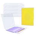 Plastic File Storage Box, 10 Pack Paper Organizer Storage Plastic File Box Scrapbook Storage For Office, Home, Document Organizer (8.58 x 6.1 x 0.67 inches)