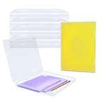 Plastic File Storage Box, 10 Pack Paper Organizer Storage Plastic File Box Scrapbook Storage For Office, Home, Document Organizer (8.58 x 6.1 x 0.67 inches)