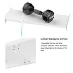 Closet Tension Shelf Expandable Cabinet Organizer Storage Shelf Heavy Duty Metal DIY Shelf Divider Separator for Cabinet Wardrobe Cupboard Kitchen Bedroom - size: 11.8"D x 16.9"-31.5" W-1PCS