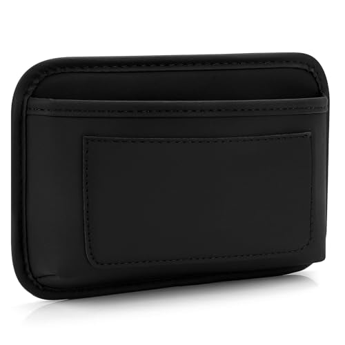 Accmor 2pcs Universal Car Side Pocket Organizer, PU Leather Car Pocket Pouch Cell Phone Sunglasses Holder Organizer Accessories for Car Seat, Door, Window, Console