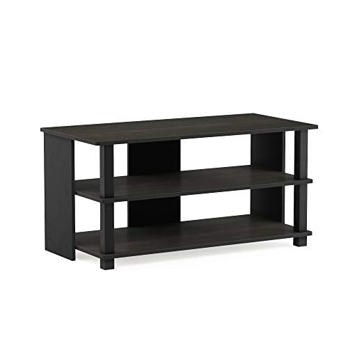 Furinno Turn-N-Tube Shoe Rack, 3-Tier Shoe Organizer, Shoe Storage with Compact Open Shelves, 15.5 x 31.5 x 15.7, for Closet Entryway, Office, Garage, Espresso/Black - color: Espresso/Black, size: 3-Tier (31.5"W)