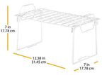 Whitmor Wire Grid Stacking Shelf Small, White - size: 1-TIER, 7"L x 12"W x 7"H