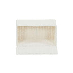 Household Essentials Small Handwoven Paper Rope Wicker Basket with Lid, White (Pack of 6) - color: White, size: Small (Pack of 6)