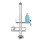 simplehuman Over-Door Shower Caddy, Stainless Steel and Anodized Aluminum - style: Over Door