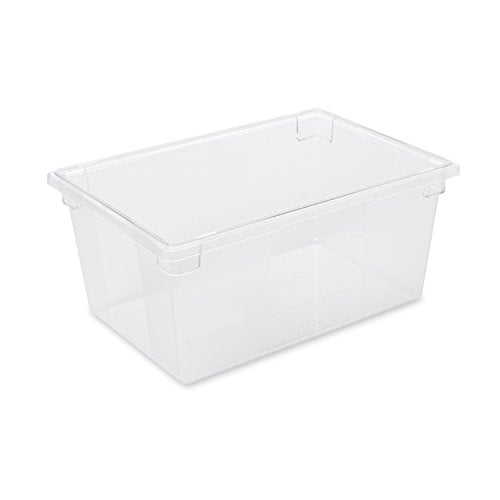 Rubbermaid Commercial Products Polycarbonate Food Storage Box/Tote, 16.5 Gallon, Clear, for Restaurant/Kitchen/Cafeteria - color: Clear, size: 16.5 Gal, style: Container