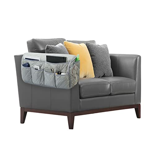 ITODA Sofa Armrest Organizer Armchair Caddy Home Hanging Recliner Sorting Waterproof Holder with 14 Pockets TV Remote Control Holder Storage Bag for Magazine, Phone, Books