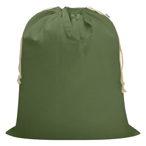 Canvas Laundry Bag 40"W x 35"H, Thick Canvas Laundry Bag with Handles & Drawstring, Extra Large Heavy Duty Washable Storage Sack (XXL,ArmyGreen) - color: Army Green, size: XXL 40"Wx35"H┃1 Pack