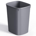 CEROELDA Small Bathroom Trash Can, 2.6 Gallon Slim Mini Garbage Can Small Trash Bin Plastic Waste Basket for Dorm Room, Bedroom, Office, Toilet (Grey) - color: 1 Pack-No Lid-Grey