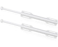 FIRJOY 12" Valet Rod for Closet Pull Out (2 Pack, White) - color: White, size: 2 Pack