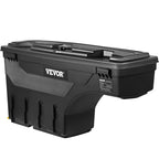 VEVOR Truck Bed Storage Box, Compatible with Dodge Ram 1500 2019-2021 L, Waterproof ABS Wheel Well Tool Box with Lockable Lid and Password Padlock, 6.6 Gal/25 L Truck Bed Toolbox, Driver Side, Black - size: Driver Side, style: Dodge Ram