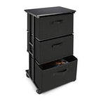 MAX Houser Dresser Storage with 3 Drawers, Fabric Dresser Tower, Vertical Storage Unit for Bedroom, Closet, Office, Black - color: Black5