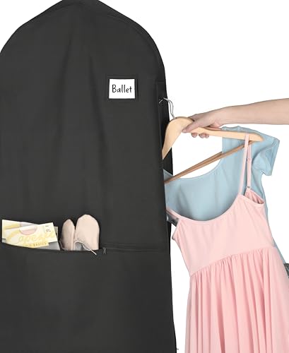 Whitmor Zippered Garment Bag with Pocket - Set of 3 - Black - color: Black（Set of 3）