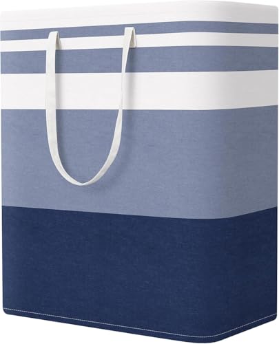 StorageRight Laundry Basket Hamper Large Collapsible Laundry Hamper with Easy Carry Handles，Freestanding Clothes Hampers for Laundry, Bedroom, Dorm, Clothes, Towels, 125L, Gradient Blue - color: Gradient Blue, size: 125L