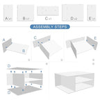 SONGWAY Printer Stand with Storage for Desk - Desktop Printer Shelf, Monitor Stand Riser, Desk Paper Storage Organizer for Home Office