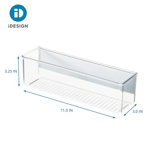 iDesign Magnetic Medium Clear Plastic Organizer Bins for Laundry Room Storage - size: Medium, style: Pack of 1