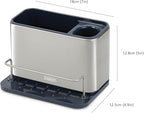 Joseph Joseph Surface Stainless Steel Caddy Sink Area Organizer and Sponge Holder, Gray - color: Grey