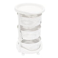 5 Tier Kitchen Storage Cart Multi-Layer Storage Basket with Wheels Fruit Vegetable Storage Shelves Racks Rolling Storage Cart for Kitchen Living Room Bedroom (3 Tier) - size: 3 Tier