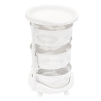 5 Tier Kitchen Storage Cart Multi-Layer Storage Basket with Wheels Fruit Vegetable Storage Shelves Racks Rolling Storage Cart for Kitchen Living Room Bedroom (3 Tier) - size: 3 Tier
