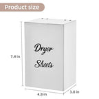 Magnetic Dryer Sheet Holder for Laundry Room Organizition ,Metal Dryer Sheet Container with lid,Dryer Sheet Dispenser,Wall Dryer Sheet Box,Fabric Sheet Holder,Laundry Detergent Sheets Dispenser - color: white with magnetic