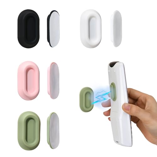 XYOFUN Magnetic Remote Control Holder Wall Mount - 4 Pcs No Drill Self-Adhesive Organizer for Air Conditioner & TV Remotes, Storage Caddy for Televisions Backside - Multicolor - color: Multicolored