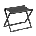 SONGMICS Luggage Rack, Foldable Suitcase Stand, Metal Luggage Holder, Synthetic Leather, Easy to Assemble, for Guest Room, Hotel, Bedroom, Ink Black and Charcoal Gray URLR009B01 - color: Black, size: 1 Pack, style: with Synthetic Leather