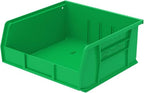 Akro-Mils 30235 AkroBins Plastic Storage Bins, Space-Saving Stackable Bins for Garage, Pantry, Craft Organization, 11" x 11" x 5", Green, 6-Pack - color: Green