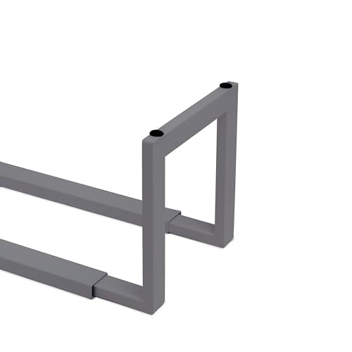 QUALIAZERO 2-Tier Expandable Shoe Rack – Durable Organizer Shelf for Entryways, Bedrooms, Bathrooms, and Laundry Rooms (STORMY MIST, 1 PACK) - color: STORMY MIST, size: 1 PACK