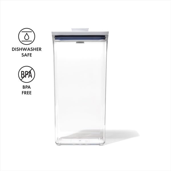 OXO Good Grips POP Container - Rectangle Tall 3.7 Qt, transparent - color: White, size: 3.7 Qt - Rectangle