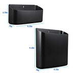 Picowe Magnetic Laundry Storage, Large Lint Holder Bin for Laundry Room, Space-Saving Trash Container Hanging on Dryer, Washer or Wall Mount Trash Bin (Black) - size: L+ M - Black