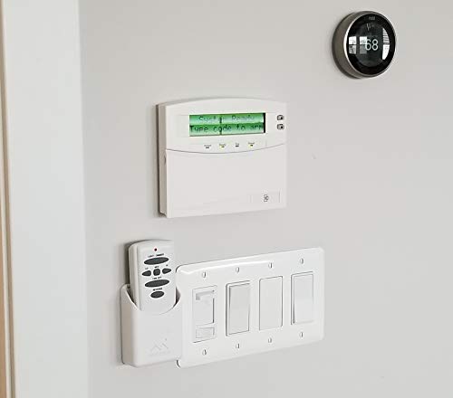 The No-Screwups Remote Control Holder by Mount Genie (Black): Wall Mount with No Damaging Screws or Tape. Installs in Seconds on Any Light Switch. Great for TV, Ceiling Fan and Roku Remotes. - color: Black