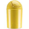 Umbra 1.25 Gallon Mini Waste Can with Removable Swing-Top Lid - Small Garbage Bin for Kitchen, Bathroom, Bedroom, Office - Compact Trash Can Fit Under Tables & Counters - Yellow - color: Yellow