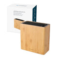 KITCHENDAO XL Bamboo Universal Knife Block Holder with Slots for Scissors and Sharpening Rod, Safe, Space Saver Knives Storage Stand Display without Knives, Unique Slot Design to Protect Blade - color: Bamboo Knife Block