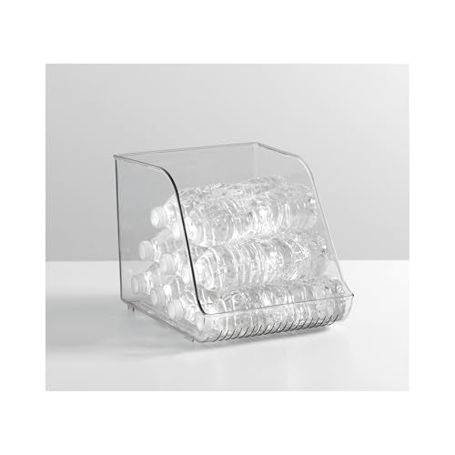 iDesign Water Bottle Organizer for Fridge - Clear - Made in USA - style: Pack of 1- Tall