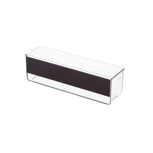 iDesign Magnetic Medium Clear Plastic Organizer Bins for Laundry Room Storage - size: Medium, style: Pack of 1
