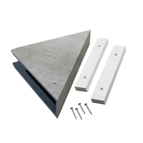 Palisade Vinyl Waterproof Corner Shower Shelf in Frost Nickel - color: Frost Nickel