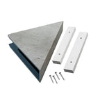 Palisade Vinyl Waterproof Corner Shower Shelf in Frost Nickel - color: Frost Nickel