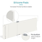 Vtopmart 4 Pack Drawer Dividers for Clothes, 4" High 11.3"-17" Adjustable Expandable Dresser Drawer Organizer, Plastic Drawers Separators for Dresser, Baby Clothes, Underwear, Kitchen & Office Storage